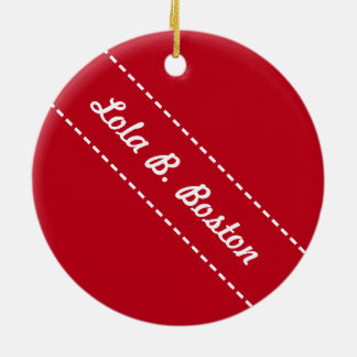 キャンディ・ケーンのキス- Lola B.ボストンのオーナメント セラミックオーナメント