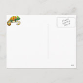 キャンディ・ケーンのクリスマスのカメレオンの歩く シーズンポストカード (裏面)