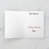 キャンディ・ケーンのクリスマスカードを持つ医者 シーズンカード (内部)