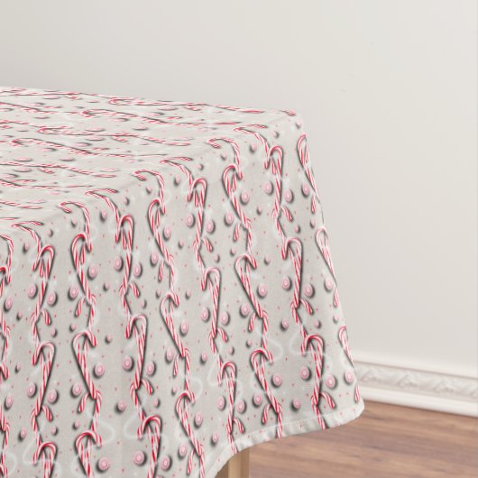 キャンディ・ケーンのストライプなペパーミント テーブルクロス (インサイチュ)