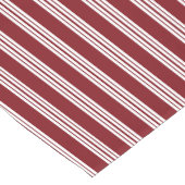 キャンディ・ケーンのストライプの白い赤 ショートテーブルランナー (コーナー)