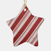 キャンディ・ケーンのストライプ セラミックオーナメント (左)