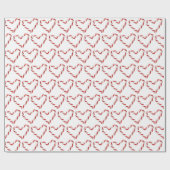 キャンディ・ケーンのハートの休日の包装紙 ラッピングペーパー (フラット)