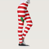 キャンディ・ケーンのヒイラギのお祝いのユニークなクリスマスの休日 レギンス (右)