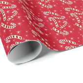 キャンディ・ケーンの包装紙 ラッピングペーパー (ロールコーナー)