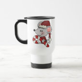 キャンディ・ケーンを持つクリスマスのマウス トラベルマグ (左)