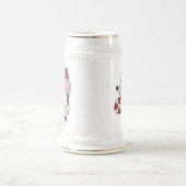 キャンディ・ケーンを持つクリスマスのマウス ビールジョッキ (中央)