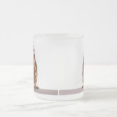 キャンディ・ケーンを持つクリスマスのリス フロストグラスマグカップ (中央)