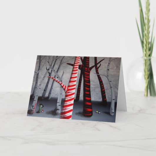 キャンディ・ケーンを絵を描くこと シーズンカード (正面)