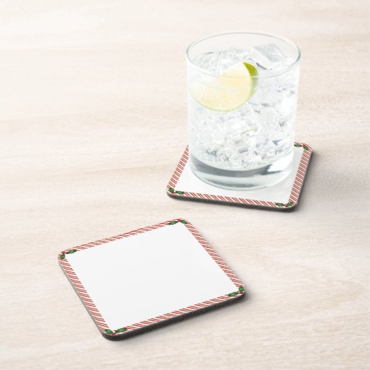 キャンディ・ケーンフレームのコルクのコースター コースター (右側)