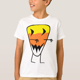 キャンディ·コーン·ゾンビTシャツ·ハロウィーンの子供たちT·ティーズ Tシャツ