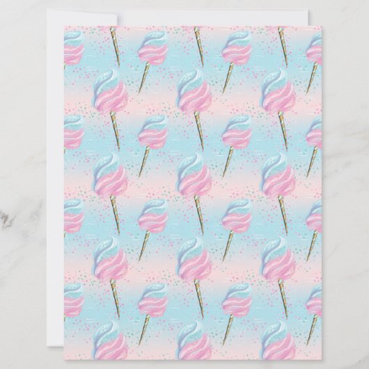 キャンディ&シュガーパターンスクラップブック紙 (正面)