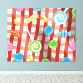 キャンディ&スイーツ キャンバスプリント (インサイチュ (ウッドフロア))
