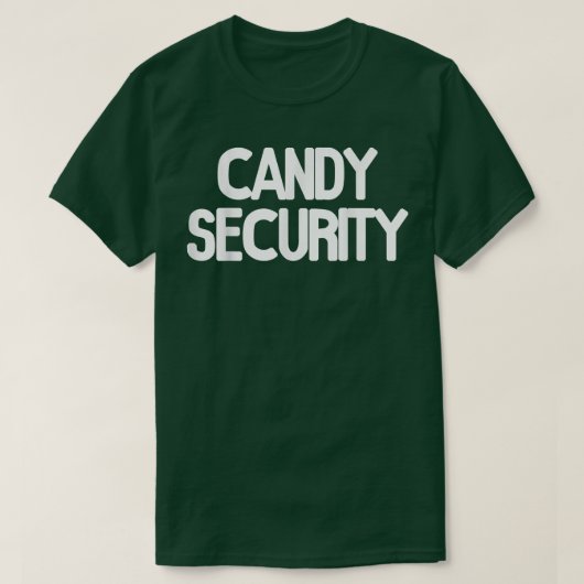 キャンディ・セキュリティ面白いハロウィーンの両親の衣装332 Tシャツ (デザイン正面)