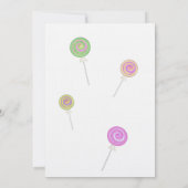 キャンディ・トレジャーズ・バット・ミッツヴァ・ブルー 招待状 (裏面)