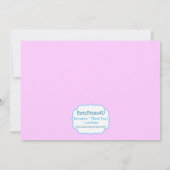 キャンディ バースデー パーティー 招待状 (裏面)