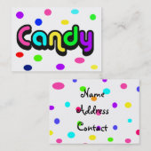 キャンディ・ビジネス・カード 名刺 (正面/裏面)