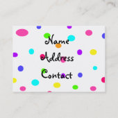 キャンディ・ビジネス・カード 名刺 (裏面)