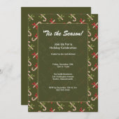 キャンデエレガントィーキャンズホリデーパーティ招待状 招待状 (正面/裏面)