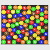 キャンデパーソナライズされたィコートチョコレート ラッピングペーパー (フラット)