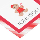 キャンデパーソナライズされたィーケインクリスマステーブルランナー ショートテーブルランナー (コーナー)