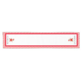 キャンデパーソナライズされたィーケインクリスマステーブルランナー ショートテーブルランナー (横)