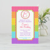 キャンデポップ・アートのィ誕生日招待状 招待状 (スタンド正面)