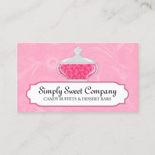 キャンデーおよびデザートのビュッフェ 名刺 (正面)