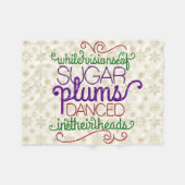 キャンデーのくるみ割り毛布の視野間 フリースブランケット (正面(横))