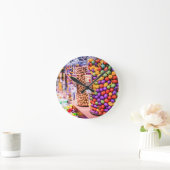 キャンデーのクラッシュ ラウンド壁時計 (ホーム)