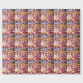 キャンデーのクラッシュ ラッピングペーパー (フラット)