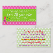 キャンデーのクーポンカード 割引カード (正面/裏面)