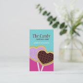 キャンデーのケイタリングビジネスカード 名刺 (スタンド正面)