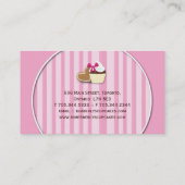 キャンデーのケイタリングビジネスカード 名刺 (裏面)