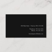 キャンデーのケイタリングビジネスカード 名刺 (裏面)