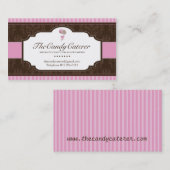 キャンデーのケイタリングビジネスカード 名刺 (正面/裏面)