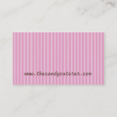 キャンデーのケイタリングビジネスカード 名刺 (裏面)