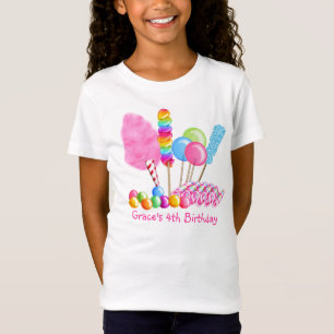 キャンデーのサーカスの誕生日のTシャツ Tシャツ