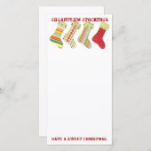 キャンデーのストッキング シーズンカード (正面/裏面)