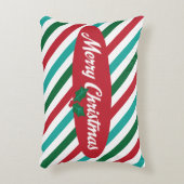 キャンデーのストライプなレトロのクリスマスのアクセントの枕 アクセントクッション (正面(垂直))