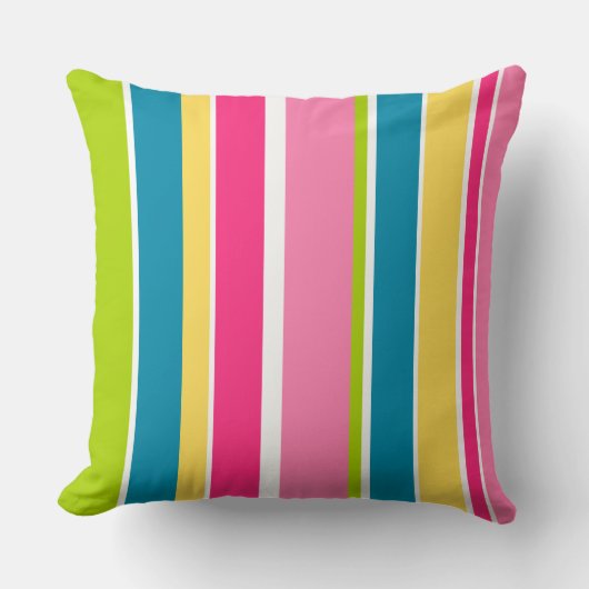 キャンデーのストライプの投球のクッション クッション (正面)