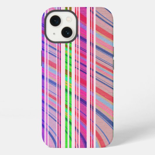 キャンデーのストライプ iPhoneケース (裏面)