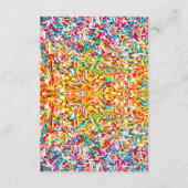 キャンデーのテーマの方向カード エンクロージャーカード (裏面)