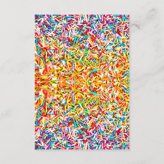 キャンデーのテーマの方向カード エンクロージャーカード (裏面)