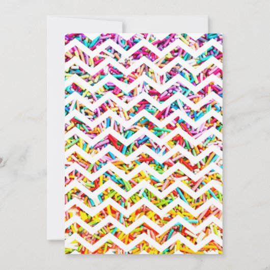 キャンデーのテーマの甘いキャロラインのベビーシャワーの招待状 招待状 (裏面)