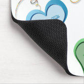 キャンデーのハートのバレンタインのマウスパッド マウスパッド (コーナー)