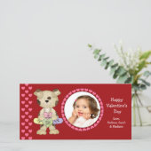 キャンデーのハートのバレンタインデー シーズンカード (スタンド正面)