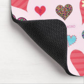 キャンデーのハートのマウスパッド マウスパッド (コーナー)