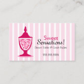 キャンデーのビュッフェおよびデザートのテーブル 名刺 (正面)