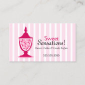 キャンデーのビュッフェおよびデザートのテーブル 名刺 (正面)